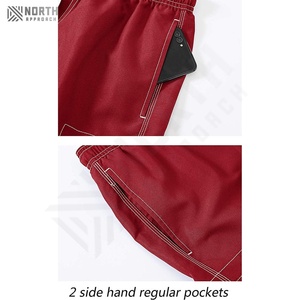 กางเกงขาสั้นผ้าโพลีเอสเตอร์/ ผ้าฝ้ายหลายกระเป๋าแห้งเร็วสวมใส่สบายสำหรับผู้ชาย - Product Image 6