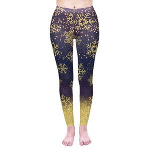 Meilleure vente Leggings d'entraînement à motif imprimé de qualité supérieure Pantalon de yoga de fitness en polyester spandex extensible avec des motifs dynamiques - Product Image 5