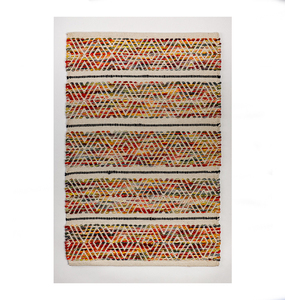 Customized Size Modern <b>Boho</b> Style Handwoven Wool <b>Rug</b> Anti-Slip Runner Carpet Reversible Eco-friendly Washable Home Living Room - Product Image 1