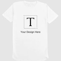 100% algodón Unisex Manila camisetas impresas personalizadas patrón sólido cuello redondo manga corta para Fitness para promociones de hombres