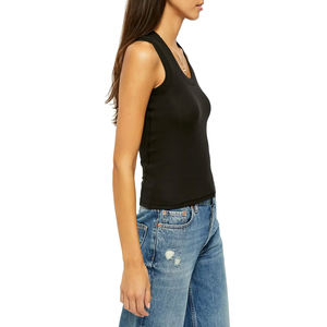 Logotipo personalizado nueva moda de verano camiseta sin mangas para mujer ropa deportiva camisetas sin mangas servicio moda mujer camiseta sin mangas nueva llegada - Product Image 3