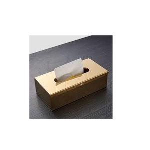 Porte-mouchoirs en laiton multifonctionnel bureau en laiton boîte de rangement porte-mouchoirs avec vente personnalisée - Product Image 3