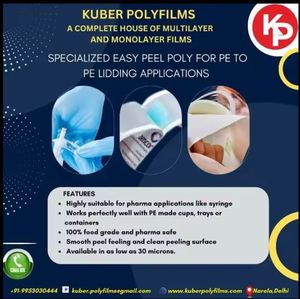 Película plástica fácil de pelar de calidad superior para alimentos y embalaje industrial médico Sellos fuertes y película de tapa de pelado suave - Product Image 4