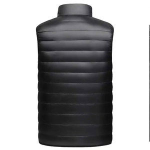 Venta al por mayor de los hombres Casual invierno cálido otoño abajo Puffer Chaleco de talla grande 5XL transpirable Reversible lona chaquetas sin mangas - Product Image 2