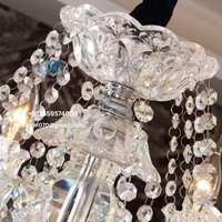 Candelabro de cristal clásico de lujo para Villa Hotel elegante luz de techo colgante medio para EE. UU. Emiratos Árabes Unidos Arabia Saudita Qatar Kuwait