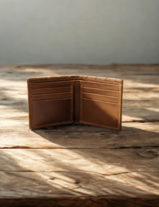 Men's Genuine Leather <b>Bifold</b> Wallet with RFID Feature Slim Card Holder <b>Purse</b> Fashion open Closure-Best Gift - Product Image 2