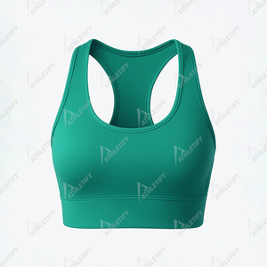 Soutien-gorge de sport respirant pour femmes Racerback confortable soutien élevé couverture complète pour Gym Running Yoga évacuation de l'humidité vêtements de sport. - Product Image 3