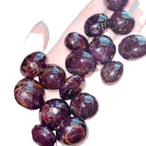 PIEDRA SANADORA NATURAL AL POR MAYOR CRISTAL DE ALTA CALIDAD ESTRELLA GRANATE PIEDRA ALTO PULIDA GRANATE TUMBLE PIEDRAS DE BOLSILLO - Product Image 1