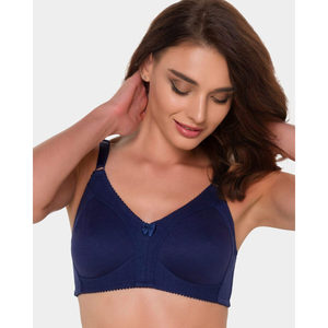 Sujetador inalámbrico de algodón 330 para mujer, fino, transpirable, cómodo, sin aros, minimizador con cierre de gancho ajustable y copa completa - Product Image 5