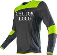 Jersey de Motocross de Alta Calidad al por Mayor, Jersey de Motociclismo de Manga Larga Personalizado para Equipo de Descenso Todoterreno, Ropa Deportiva en Blanco