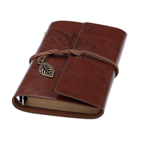 Couverture de cahier en cuir A5 personnalisée de haute qualité impression vierge avec clé et serrure couverture de livre de journal en cuir