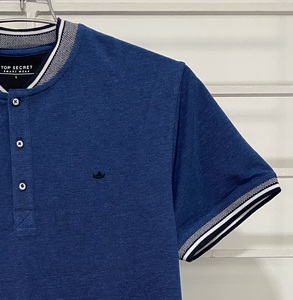 100% coton hommes été sport Fitness à manches courtes polos couleur unie à manches courtes Golf Polo chemise - Product Image 5