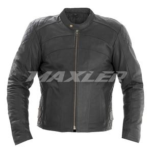 Veste de moto en cuir pour hommes | Veste de motard approuvée CE pour toutes les saisons | Veste d'équitation élégante - Product Image 1