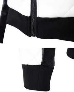 แจ็กเก็ตซิปสีทึบสำหรับผู้ชายหนังแท้พร้อมฮู้ดแฟชั่นดีไซน์ทันสมัย2025ใหม่ล่าสุดสำหรับฤดูหนาวออกแบบได้ตามต้องการ - Product Image 5