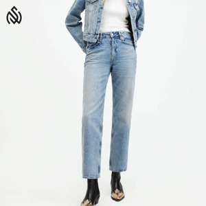 Tendencia de moda Slim Casual Ripped Ropa de mujer Jeans Pantalones Straight Denim Jeans 2025 - Product Image 1