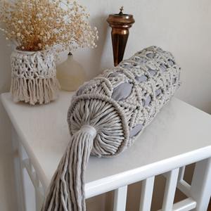 Fabricante de almohadas decorativas de macramé bohemio hechas a mano hermosas almohadas decorativas lujosas de estilo bohemio para hoteles y hogares - Product Image 3