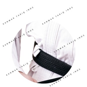 Cinturón de Cintura de Karate de moda de negocios para hombres de alta calidad, ropa de artes marciales de bronceado vegetal de lujo personalizada para niños - Product Image 5