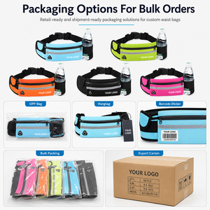 Ceinture de course OEM, sac banane, porte-bouteille, sac de taille réfléchissant et imperméable pour hommes et femmes, ceinture d'hydratation pour marathon et jogging - Product Image 5