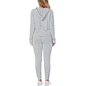 Fabricants de vêtements Coton Polyester Tenue pour femme Yoga 2 pièces Streetwear Survêtements Ensembles Survêtements pour femmes - Product Image 5