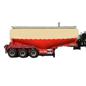 Semi-remorque d'occasion à 3 essieux pour le transport de ciment en vrac sec de 40 à 50 m³ avec compresseur d'air - Product Image 6