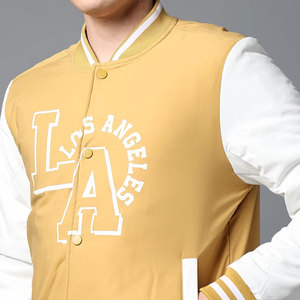 เสื้อแจ็คเก็ตวาร์ซิตี้สีเหลืองขาวสำหรับผู้ชาย DANISH IMPEX ทรงปกติ ปิดกระดุมแบบปกปิด ดีไซน์แบบกลับด้านได้ ซับในผ้าฟลีซ โลโก้ด้านหน้า - Product Image 6