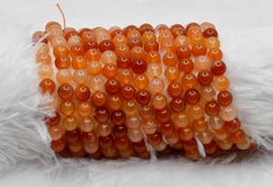 Anshul Impex - Cuentas Redondas de Cornalina de 8 mm, Cristal Natural Curativo al por Mayor para la Fabricación de Joyas - Product Image 4