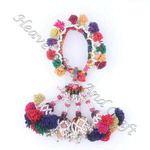 Banjara-Pulseras de estilo étnico con borlas, brazaletes antiguos de Gitana - Product Image 5