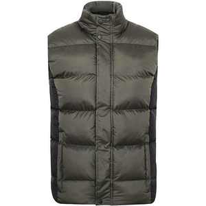 Wholesale Price 2024 Men's Color Block Puffer Vests Custom Full Zip up Stand Collar Two Tone Casual Training Wear Gilets & Coat - Product Image 1