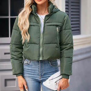 Chaqueta de Invierno Acolchada para Mujer, Estilo Nuevo, Alta Calidad, Transpirable, Talla Grande, Cierre de Cremallera, Largo Regular, Tela de Lona - Product Image 3