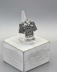 แหวนสวมนิ้วสไตล์ชนเผ่าโบราณสไตล์วินเทจเครื่องประดับสำหรับผู้หญิงเหมาะสำหรับงานแต่งงานและโอกาสพิเศษ - Product Image 4