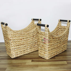 Artex Dong Thap Vietnam Handicraft Porte-revues Jacinthe d'eau Étagère de rangement et organisateur pour espaces de vie - Product Image 4