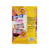 Fabrieksprijs Vietnam Alpenlieb Passievrucht Fruitige Gummy Candy Cube Vorm Multi-Colored Boosting Energy 2 Kauw Taaie 45 Bags X