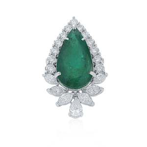 Bague en acier inoxydable avec zircon en forme d'étoile, bijoux de mode pour mariage - Product Image 2