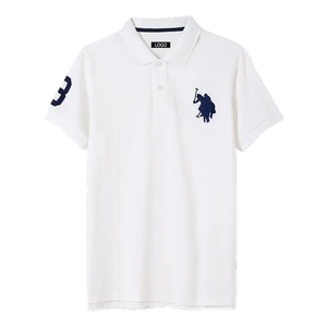 Chemises de golf décontractées pour hommes, personnalisées en gros, brodées, en coton/polyester, résistantes aux plis, respirantes, pour l'été, unies - Product Image 4