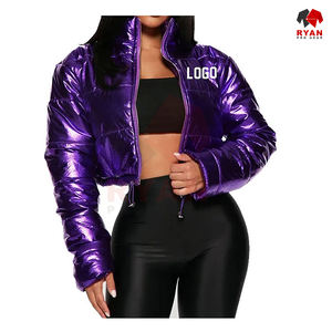 เสื้อแจ็กเก็ตตัวนอกสำหรับผู้หญิงเสื้อแจ็คเก็ตขนเป็ดหรูหราสำหรับฤดูหนาว - Product Image 5