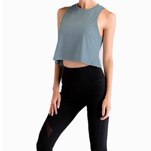 T-shirts à manches courtes simples et légers sexy pour le fitness 100% T-shirt à col rond en coton biologique pour femmes - Product Image 1