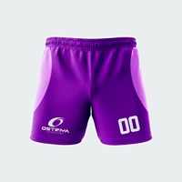 Pantalones Cortos de Rugby Duraderos y Ligeros para Hombre, Corte Automatizado, Logotipo del Equipo Personalizado, Secado Rápido, Alta Calidad, Tallas Grandes