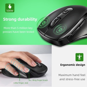 Ba tốc độ điều chỉnh DPI Ergonomic chuột, 2.4G <span class=keywords><strong>USB</strong></span> không dây chuột máy tính cho máy tính xách tay sử dụng - Product Image 6