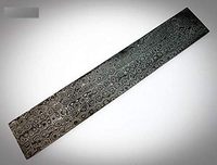 Steel Craft International-Billet à motif de plumes en acier Damas fait à la main> barre pour la fabrication de couteaux Barre d'acier Damas faite à la main