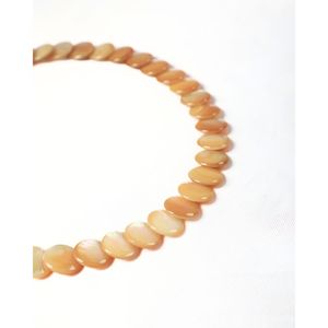 Collier de perles en coquillage doré - Product Image 4