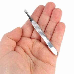Pinza para Cejas de Acero Inoxidable, Depilación, Punta Inclinada, Pinza de Precisión para Extensión de Cejas - Product Image 6