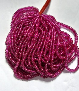 En doğal yakut korindon dağınık boncuklar Mala ipliklerini DIY takı yapma taş boncuk toptan fiyat - Product Image 1