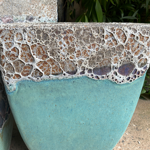 Jardinière en argile émaillée moderne de grande taille personnalisable, écologique, durable, pots à fleurs, décoration de jardin d'intérieur, aménagement paysager extérieur - Product Image 4