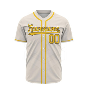 En stock vêtements de sport maillot de baseball pour hommes matériel de haute qualité demi manches confortable maillot de baseball pour hommes - Product Image 1