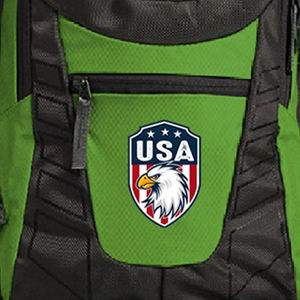 Mochila DE LUCHA elástica personalizada con logotipo frontal, impresión por sublimación impermeable para equipos deportivos y uso escolar - Product Image 3