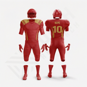 Conjunto de Uniforme de Fútbol Americano Sublimado Personalizado, Tops Bordados de Alta Calidad, Manga Larga, para Todas las Temporadas, Rendimiento en Equipo, Talla Grande - Product Image 1