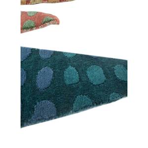 Tapis en laine noué à la main Jaanwar bleu AIWL-7040 9x12 rectangulaire pour salon, motif patchwork pour la décoration de la maison, couloir - Product Image 4