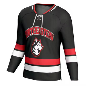 <b>LOW</b> MOQ Price Sportswear Ice Hockey Jerseys Breathable Quick Dry Best Quality 100% Polyester Fabric Ice Hockey Uniform - Product Image 1