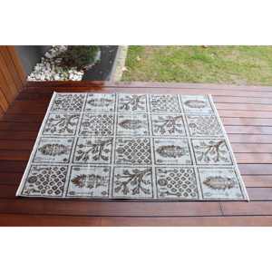 พรมวินเทจลายตุรกี ขนาด 3.3x4.6 ฟุต พรมขนสัตว์สีเทา - Product Image 3