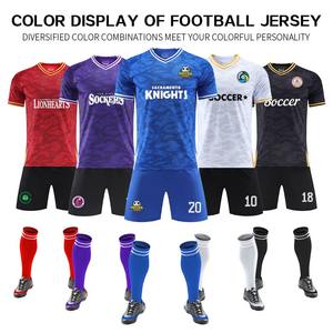 Nouveau design personnalisé unisexe léger 100% polyester à séchage rapide extensible Maillot de football Tenue de sport - Product Image 3